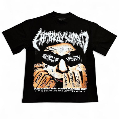 Emotionally Scarred Tee (BLACK)