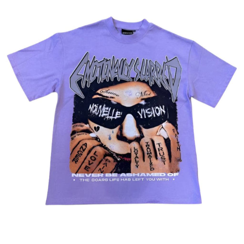 Emotionally Scarred Tee (PURPLE)